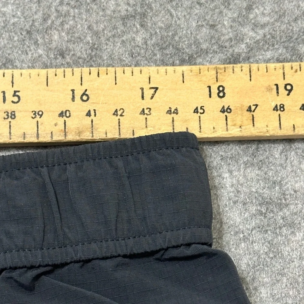 Eddie Bauer Ripstop Tech Shorts Mens Large Dark Navy Blue Belted Cargo
